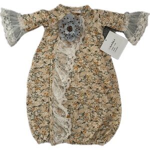 Southern Bell Yellow Infant Gown